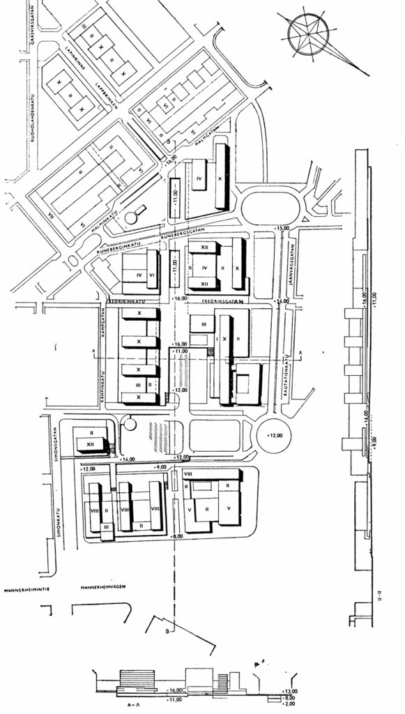 13-3860 d, Erik Kråkström, Yrjö Lindegren, Helsingin keskustasuunnitelma